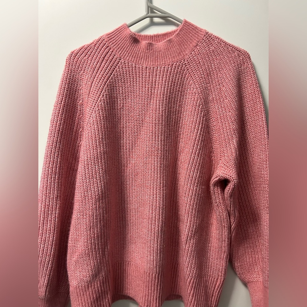 LOFT Soft Pink Turtleneck Sweater